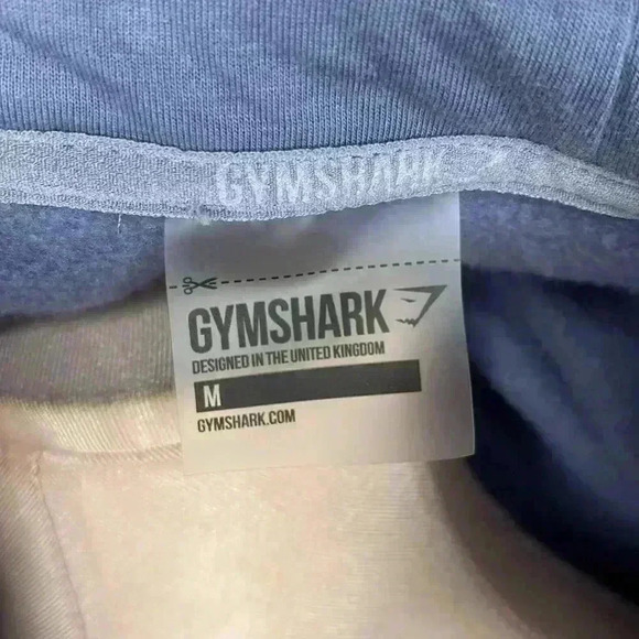 GymShark Womens Cropped 3/4 Zip Hoodie Size Medium Hooded Sweatshirt - Picture 4 of 5